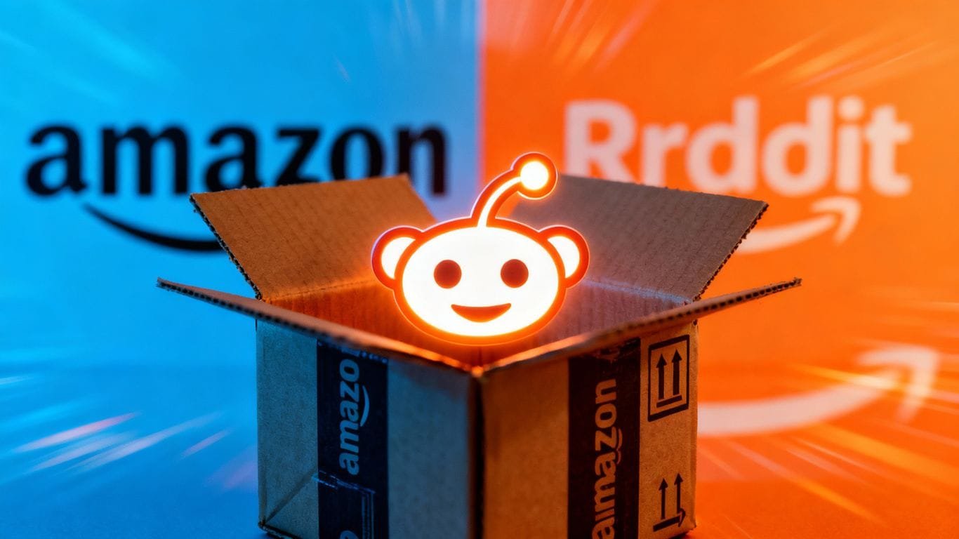Amazon dropshipping guide with Reddit icon.