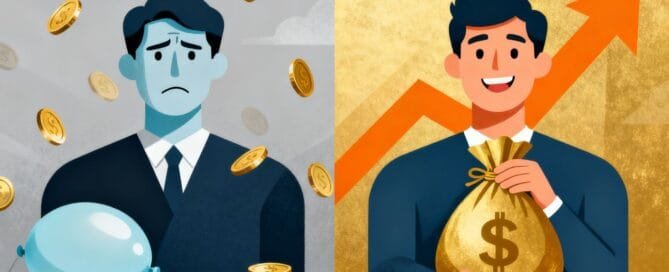 Amazon PPC mistakes costing money vs. successful strategy.