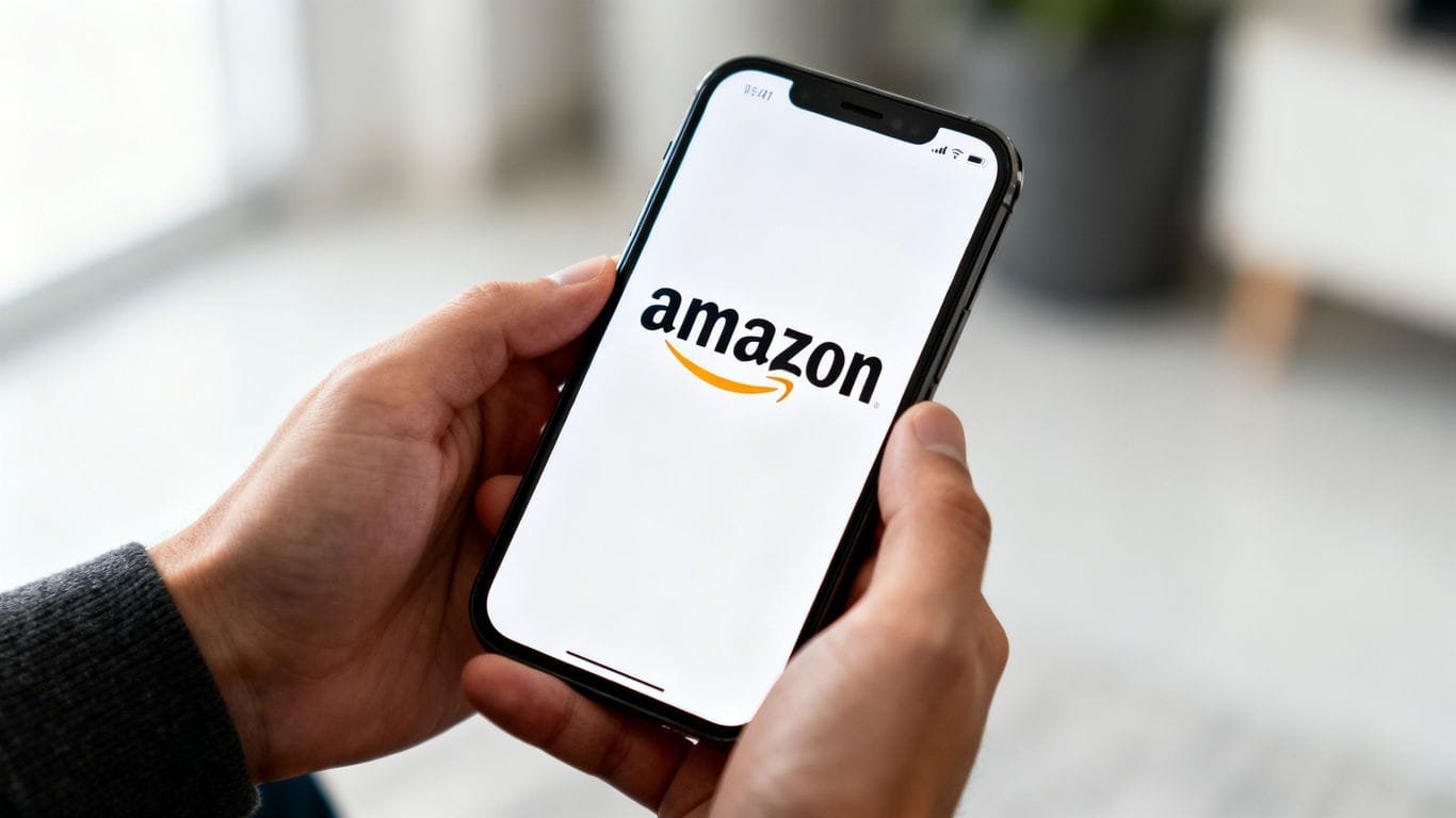 Amazon SEO mistakes on a smartphone screen.