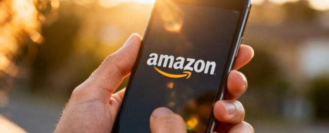 Amazon keyword research growth strategy on a smartphone