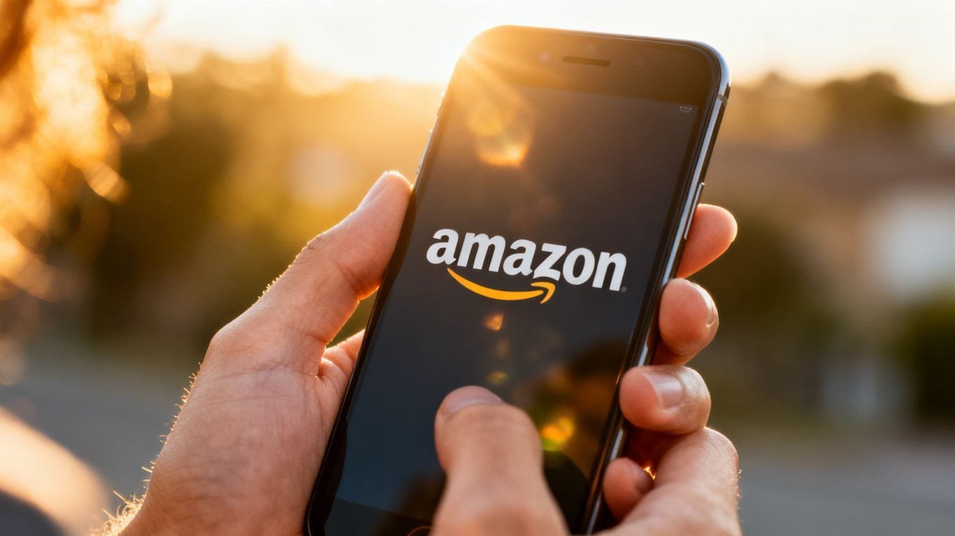 Amazon keyword research growth strategy on a smartphone