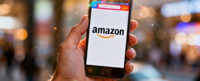 Amazon advertising tactics on a smartphone screen.
