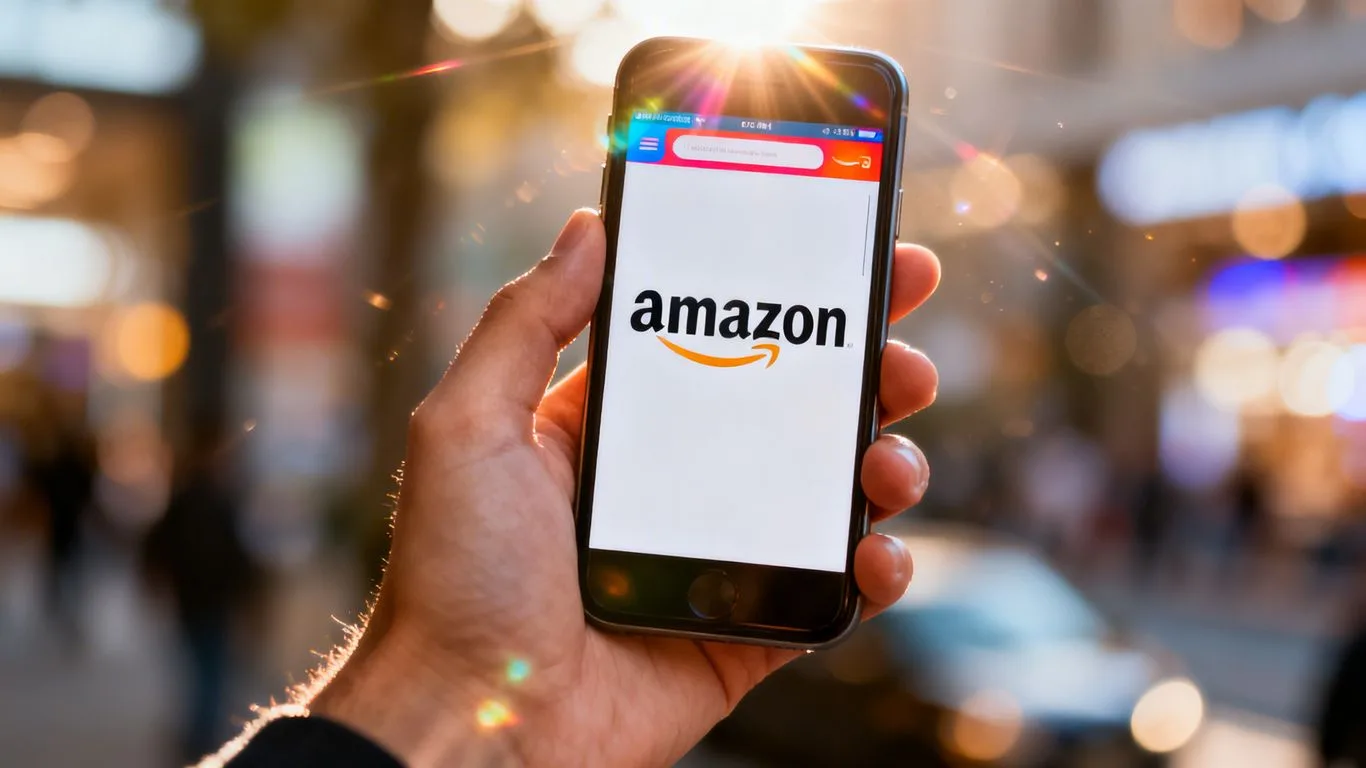 Amazon advertising tactics on a smartphone screen.