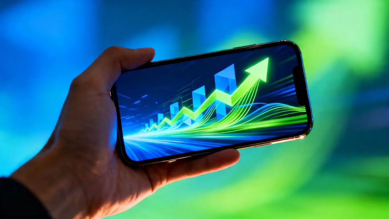 Digital growth abstract visual