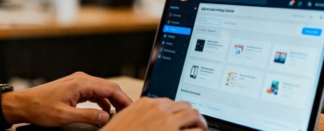 Amazon PPC automation guide on laptop screen